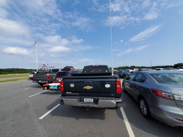 My parking spot at the Wright Brothers Monument (K-0797). There was no one around me when I started.