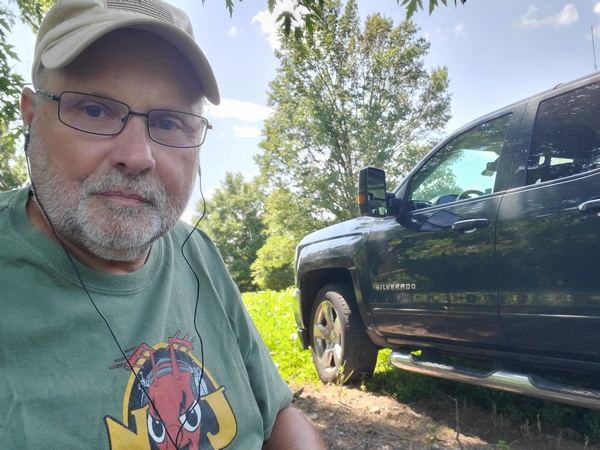 Yours truly wearing my Skeeter Hunt t-shirt