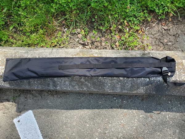 The tent pole bag (aka antenna bag) closed up.