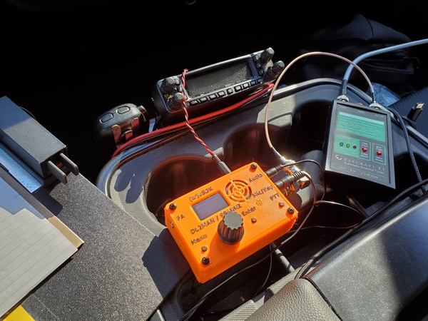 My (tr)uSDX in use at Evansburg State Park (US-1351, KFF-1351)