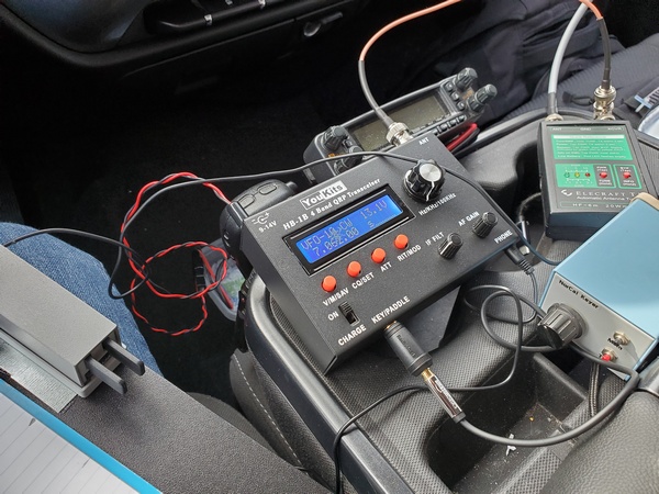 My YouKits HB-1B transceiver during an activation at Ridley Creek State Park (US-1414, KFF-1414)