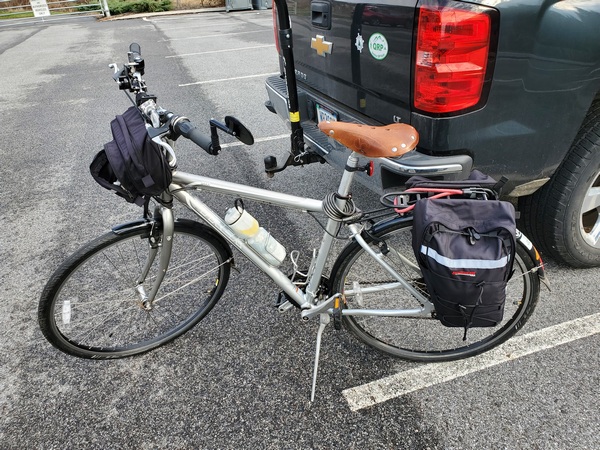 Bike loaded up and ready to roll