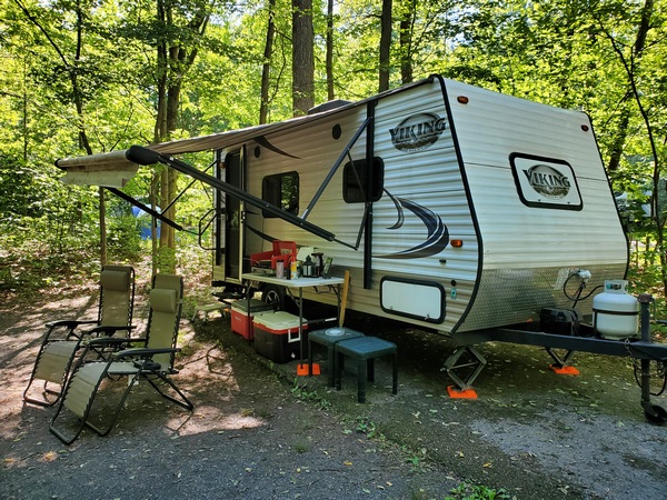 Our Viking 17FB camper at French Creek State Park