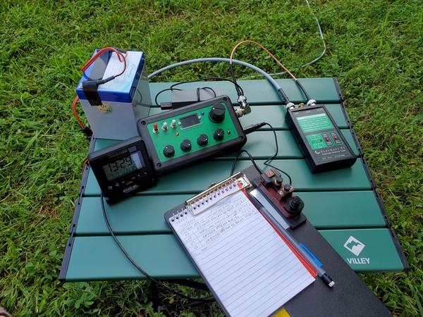 WB3GCK's radio setup at Ridley Creek State Park (US-1414, KFF-1414)