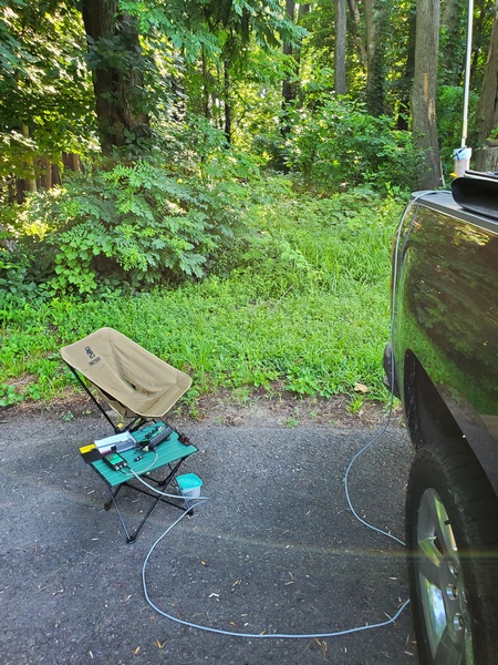 My setup at Valley Forge National Historical Park