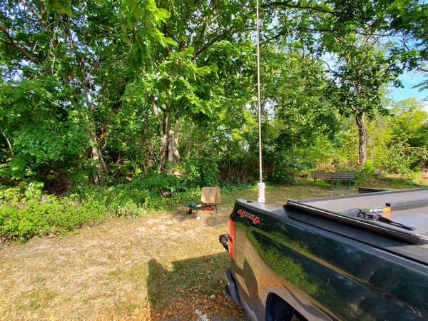 My equipmet set up at Norristown Farm State Park