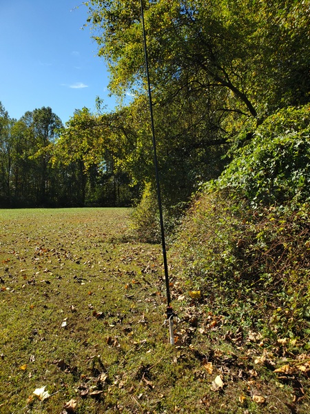 The 19-foot vertical on a slightly-leaning pole