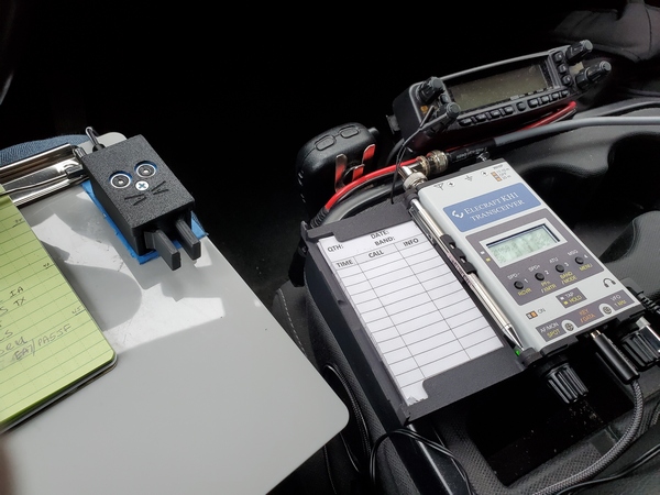 My Elecraft KH1 and CWMouse paddles in use at Evansburg State Park (US-1351, KFF-1351)