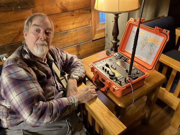 ED K3YTR with his KX3 station in a box