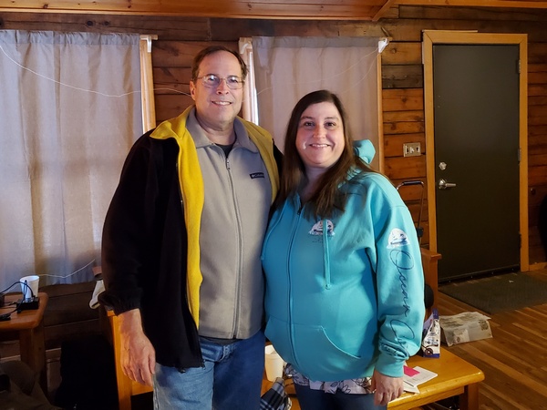 Ken N3CU and his XYL (and future ham), Stephanie, stopped by to visit on Sunday morning.