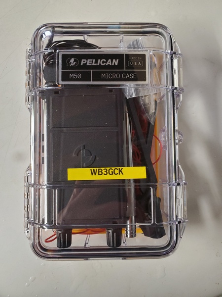 Pelican M50 MicroCase with my KH1 and accessories (see text for contents)