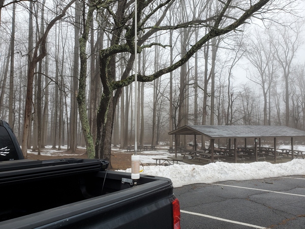 Rainy and foggy morning in Ridley Creek State Park (US-1414, KFF-1414)