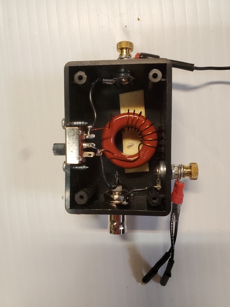 Inside the matchbox for my 20M-15M 12-ft vertical