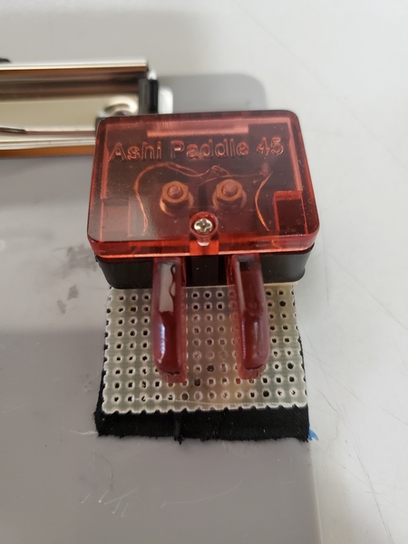 The paddles attached to my clipboard