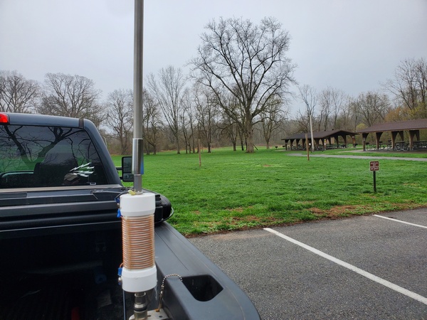 Overcast and foggy morning at Norristown Farm State Park