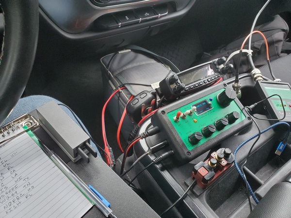 The gray box on the floor houses my 20Ah LiFePO4 battery. My activation barely put a dent in its capacity.
