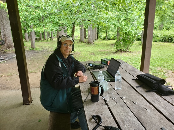 Herb K3YR activating Ridley Creek State Park