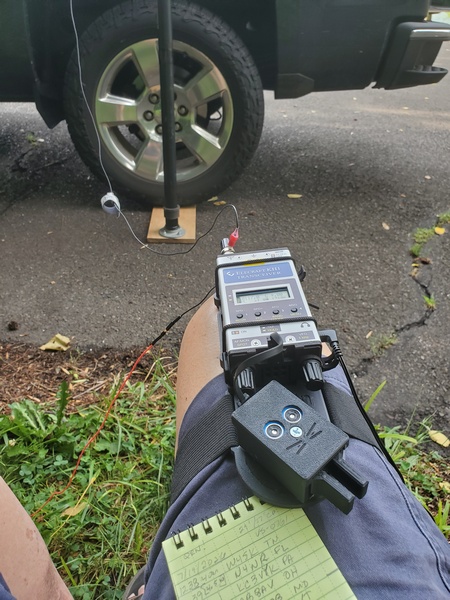 My KH1 on a kneeboard with the roll-on antenna support in the background