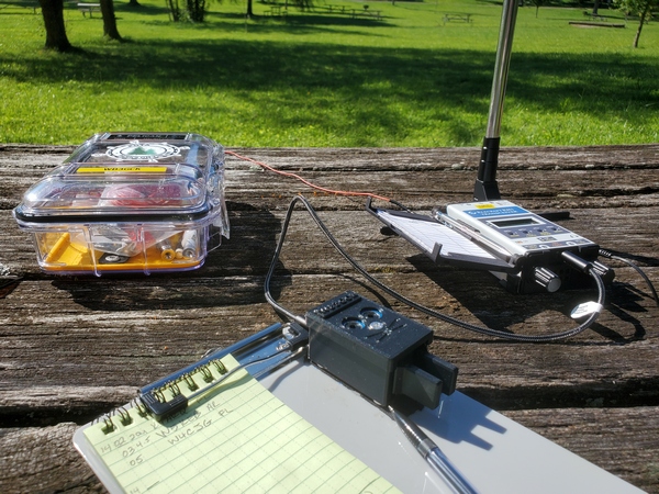 My setup. The Gabil whip is mounted directly on the right angle adapter for 20M