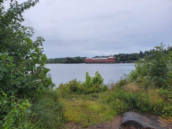 The Susquehanna River on a rainy morning