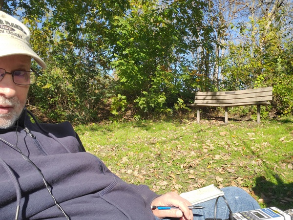 My setup at Norristown Farm Park, after moving to flatter ground